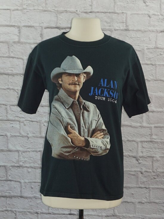 Vintage Tops - Vintage Y2K Alan Jackson 2004 Tour Concert Shirt
